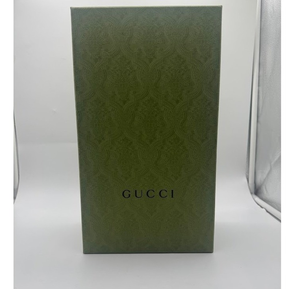 Gucci Green Damask Embossed Shoe Box 627820 J8700 6559 Replacement Storage